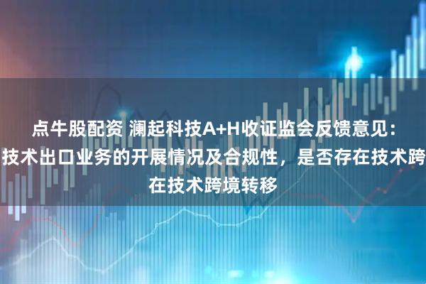 点牛股配资 澜起科技A+H收证监会反馈意见：需说明技术出口业务的开展情况及合规性，是否存在技术跨境转移