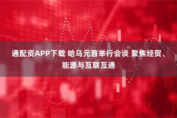 通配资APP下载 哈乌元首举行会谈 聚焦经贸、能源与互联互通
